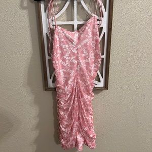 Pink floral fashion nova dress